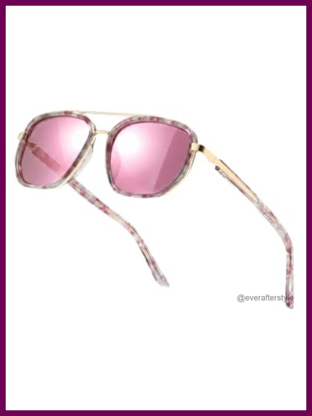 Acetate Retro Polarized Square Sunglasses UV400 Glare Protection